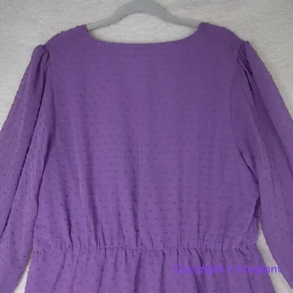 New! City Chic Wild Dobby Dress  lilac purple,  women plus‎ size 18 - Picture 11 of 16